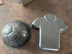 Voetbal & Shirt Bakvormen Set, Hobby en Vrije tijd, Ophalen of Verzenden, Zo goed als nieuw, Taarten, Bakvorm