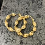 14k gouden wokkels oorbellen nieuw, Ophalen of Verzenden, Nieuw, Goud