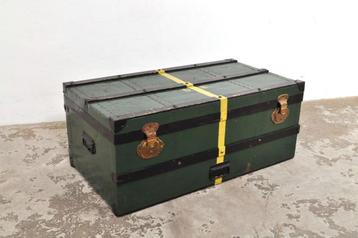 Vintage hutkoffer kist reiskoffer koffer decoratief jaren 50 beschikbaar voor biedingen