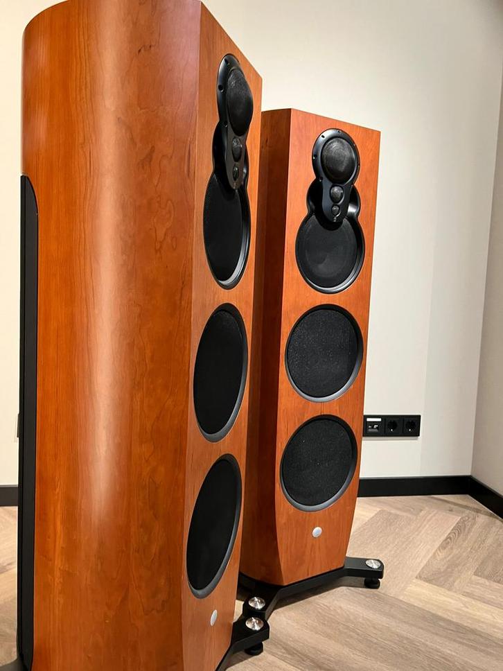 Linn Klimax 350 Exakt speakers met Organik, Audio, Tv en Foto, Luidsprekers, Zo goed als nieuw, Front, Rear of Stereo speakers