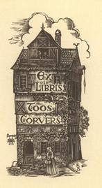 0583 Ex Libris Nederland : Harry Corvers, 1945, Antiek en Kunst, Kunst | Etsen en Gravures, Verzenden