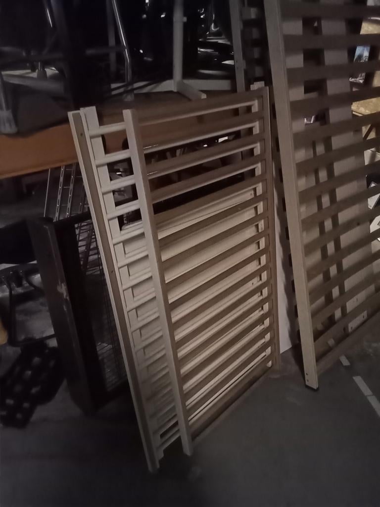 Diverse Lattenbodem, Huis en Inrichting, Slaapkamer | Bedden, Ophalen, Gebruikt, 90 cm, Eenpersoons