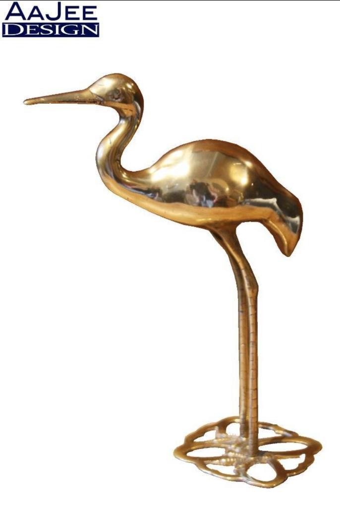 Messing vogel groot - Hollywood Regency - Maison Charles, Antiek en Kunst, Antiek | Koper en Brons, Koper, Ophalen of Verzenden