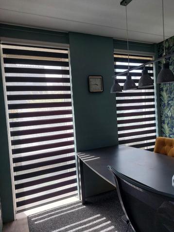 2x duo rolgordijn in cassette antraciet 90 x 2.40 Roobol beschikbaar voor biedingen
