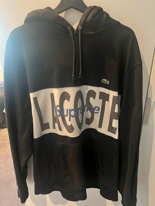 Supreme x Lacoste trui XL, Kleding | Heren, Truien en Vesten, Zo goed als nieuw, Maat 56/58 (XL), Zwart, Ophalen of Verzenden