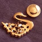 Zwaan Pin Broche met Prachtige Steentjes, Overige materialen, Verzenden, Minder dan 4 cm, Zo goed als nieuw