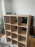 Bruine Kallax kast - 12 vakken, Ophalen, Met plank(en), Kunststof, Gebruikt