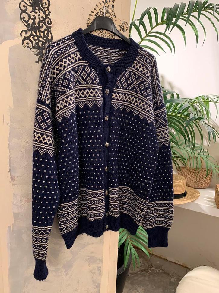 L L Bean wollen vest XL bohemian wool cardigan, Kleding | Dames, Truien en Vesten, Zo goed als nieuw, Maat 46/48 (XL) of groter