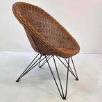 Rotan kuipstoel jaren 50 Teun Velthuizen Urotan, Ophalen, Gebruikt, Eén