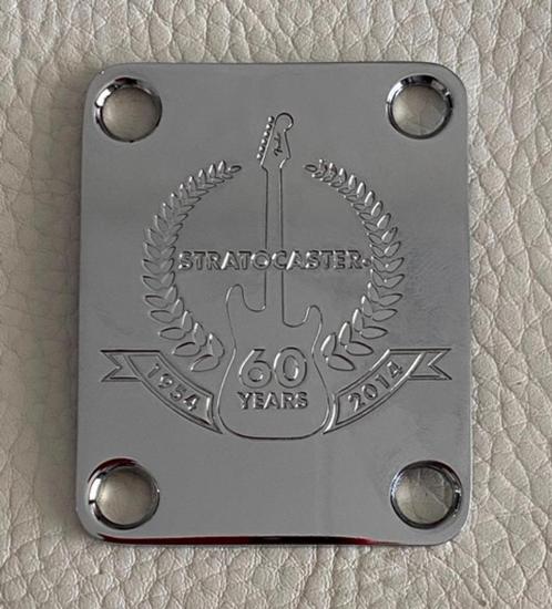 Originele Neckplate '60 years Stratocaster /Fender USA 2014, Muziek en Instrumenten, Instrumenten | Onderdelen, Zo goed als nieuw