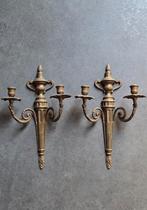 Koper vintage Franse wandkandelaars kroonluchter wandluchter, Ophalen of Verzenden, Koper of Brons