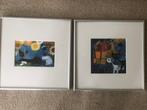Twee ingelijste prenten Rosina Wachtmeister, Huis en Inrichting, Minder dan 50 cm, Ophalen of Verzenden, Minder dan 50 cm, Print