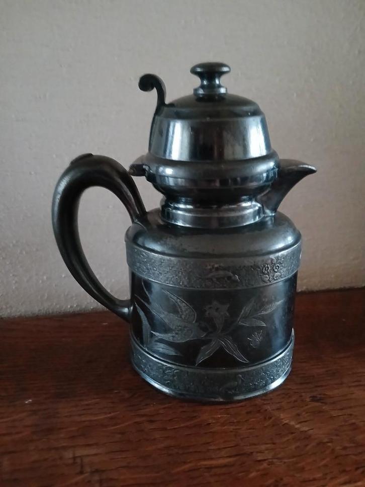 Marokkaanse of Turkse theepot.? Stroopkan. Zilveren tuitje., Antiek en Kunst, Antiek | Keukenbenodigdheden, Ophalen of Verzenden