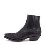 Lage zwarte heren cowboy laarzen / mannen schoenen boots, Nieuw, Zwart, Boots, Verzenden