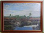Olieverfschilderij - Philipp Graf - Landschap met rivier, Verzenden