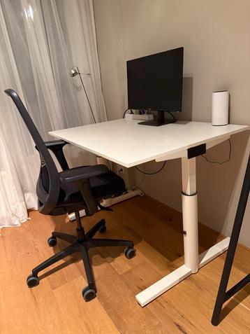 Gispen White Adjustable Desk - 120x80 cm beschikbaar voor biedingen