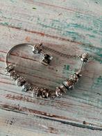 Pandora armband met bedels en veiligheids slot, Sieraden, Tassen en Uiterlijk, Armbanden, Ophalen of Verzenden, Zo goed als nieuw