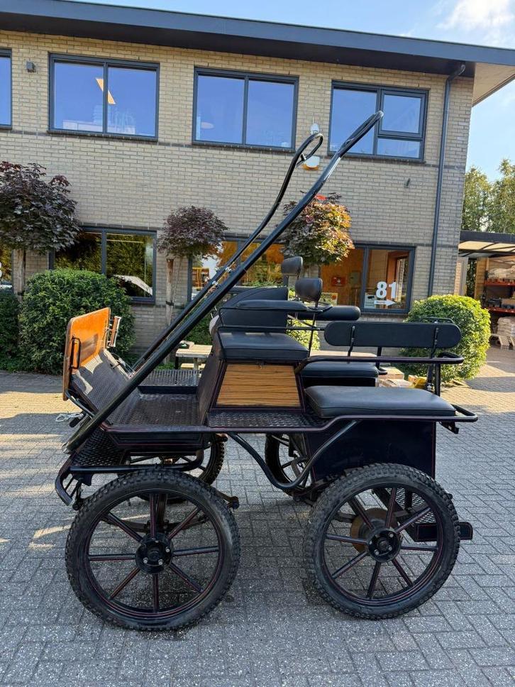 Wijkmans Menwagen met breed lamoen, Dieren en Toebehoren, Rijtuigen en Koetsen, Gebruikt, Paard