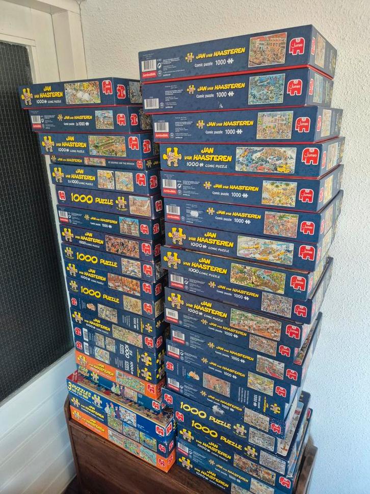 Jan van Haasteren Puzzels - Grote Collectie!, Hobby en Vrije tijd, Denksport en Puzzels, Zo goed als nieuw, Legpuzzel, 500 t/m 1500 stukjes
