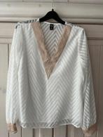 half transparante blouse, Kleding | Dames, Blouses en Tunieken, Wit, Nieuw, Ophalen of Verzenden, Maat 34 (XS) of kleiner