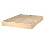 Mattress base with legs and cover 140x200 cm, Ophalen, Bruin, Steigerhout, Tweepersoons