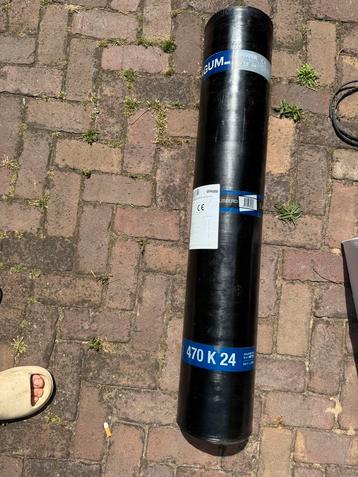 Nieuwe Dakleer rollen 9 stuks  Kodagum 470K24  Zwart 1x5m beschikbaar voor biedingen