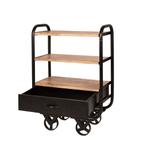 Industriële Bakkerskar Keukentrolley Koffiewagen Kar Zwart, Info@dehanzeherten.nl, Nieuw, Ophalen of Verzenden, De Hanze Herten