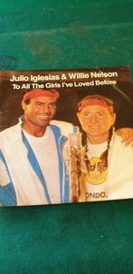 single julio iglesias en willie nelson, Cd's en Dvd's, Vinyl Singles, Ophalen of Verzenden