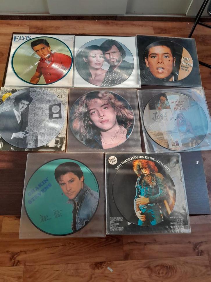 Picture Discs Vinyl Collectie - Elvis, Cliff Richard e.a., Cd's en Dvd's, Vinyl | Overige Vinyl, Gebruikt, 12 inch, Ophalen