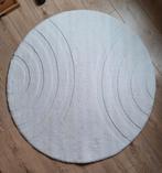 vloerkleed rond wit 120 cm, Ophalen, Wit, Rond, Zo goed als nieuw