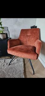 Mooie fauteuil van XOOON cognac/bruin kleur, Ophalen, 75 tot 100 cm, Zo goed als nieuw, Stof