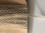 Kanten randje op rol - crème - kant rand - retro brocante, Hobby en Vrije tijd, Stoffen en Lappen, 120 cm of meer, Beige, Nieuw