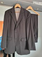 Herenpak zwart met krijtstreep mt 54, Kleding | Heren, Kostuums en Colberts, Maat 52/54 (L), Zwart, Ophalen of Verzenden, Reda