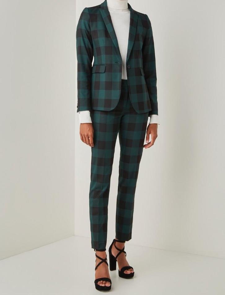 CVRD Fallon groen met ruit dames pak blazer en broek maat M, Kleding | Dames, Jasjes, Kostuums en Pakken, Nieuw, Kostuum of Pak