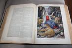 Massieve Statenbijbel met gekleurde platen van 32,5 cm hoog, Antiek en Kunst, Ophalen of Verzenden