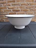 Emaille schaal op voet, Ophalen of Verzenden