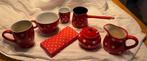 Polkadot servies rood wit, Ophalen, Overige materialen, Overige typen, Zo goed als nieuw