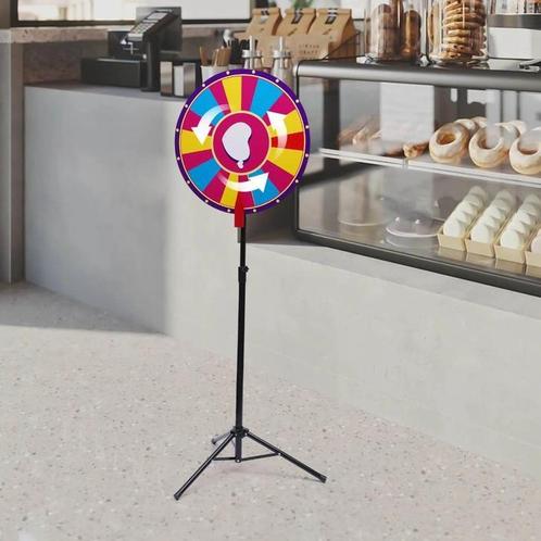 24 Inch Prijzenwiel Met Opvouwbare Statief rad van fortuin, Hobby en Vrije tijd, Feestartikelen, Nieuw, Verzenden