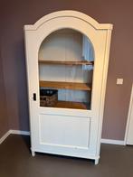 Mooie witte kast met glazen deur, Ophalen, 50 tot 100 cm, 25 tot 50 cm, Gebruikt