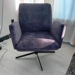 Design draai fauteuil grijs, Ophalen, Minder dan 75 cm, Zo goed als nieuw, Metaal