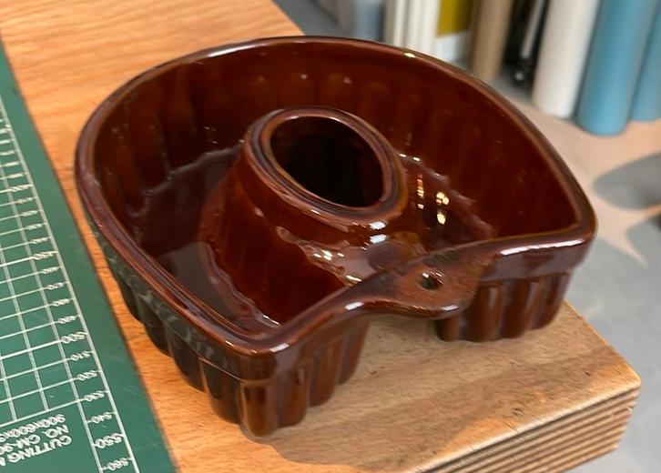 Aardewerk puddingvorm paté vorm terrine of ijsvorm, Huis en Inrichting, Keuken | Keukenbenodigdheden, Zo goed als nieuw, Ophalen of Verzenden