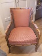 Vintage Faux Bamboe fauteuil, Huis en Inrichting, Ophalen of Verzenden, Zo goed als nieuw, 50 tot 75 cm