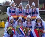 carnavalspakken Hollandse kaasmeisjes, Ophalen of Verzenden, Zo goed als nieuw, Kleding