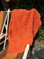 Vintage,retro,brocant oranje sprei, Ophalen of Verzenden, Zo goed als nieuw, X, X