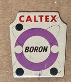 Caltex Boron Speldje, Verzamelen, Ophalen of Verzenden, Gebruikt, Reclamebord