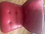 Vintage rode skai fauteuil, Huis en Inrichting, Gebruikt, Barok, Minder dan 75 cm, 50 tot 75 cm