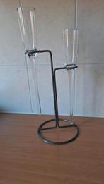 Smeedijzeren standaard met 2 Champagne glazen., Ophalen of Verzenden