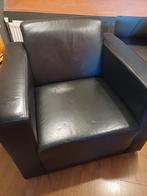 Zwarte fauteuils 2 stuks, Huis en Inrichting, Fauteuils, Ophalen of Verzenden, Gebruikt, 75 tot 100 cm, 75 tot 100 cm