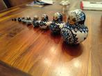 Russische Matroesjka's - Blauw - Gesigneerd - 10 stuks, Antiek en Kunst, Ophalen of Verzenden