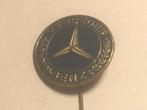 Metalen MERCEDES BENZ AUTOMERK Speld (Blauw/Wit/Messingkl.)., Verzenden, Zo goed als nieuw, Transport, Speldje of Pin